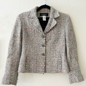 VINTAGE pastel tweed blazer (1974)